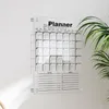 Whiteboards akryl whiteboard kalender månadsvis veckoplanerare clear board för vägg hemmakontor återanvändbar vägg kalender 230621