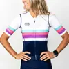 Vêtements de cyclisme Ensembles TRESPINAS Triathlon femme manches courtes survêtement VTT combinaison de cyclisme justaucorps combinaison cyclisme costumeHKD230625