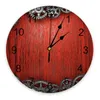 Wall Clocks Gear Wooden Board Home Decor Modern Kitchen Room Bedroom Living Clock