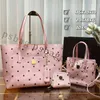 Pink Sugao Kvinnor Handväskor Tote axelväska med plånbokkopplingsväska kedjepåse mode äkta läder crossbody väska messenger shoppingväska 3 st/set xinyu-0622-140