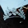 Haarspangen HG11592 Blätter Brautkrone Tiara Elegante Legierung Strass Hochzeit Kopfschmuck Prinzessin Haarteil Damen Accessoire