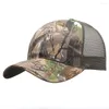 Ball Caps Mesh Summer Hat Camo Baseball Camouflage dżungla taktyczna Outdoor Słońca Ochrona przeciwsłoneczna Szybka czapka Unisex Trucker