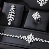 Necklace Earrings Set GODKI Delicate UAE 4pcs Bridal Zirconia Sets For Women Wedding Party Dubai Nigeria CZ Crystal Jewelry Gift