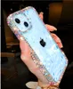 Diamond Bling Phone Cases Clear Glitter Back Cover Sparkle Silicone Transparent Protector for Apple 14 14pro 14plus 14pro max 13 12 11 Xs XR Xs max 7 7P 8 8plus