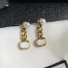 créateur de bijoux Golden Earring For Women Designer Jewelry Womens Pearl Boucles d'oreilles Classique Lettre G Boucles d'oreilles Designers Luxury Ear Stud Wedding 2204143WU