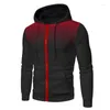 Mäns hoodies Herrens höst- och vintermän tröja utomhus sport jogging fitness träning cardigan casual hooded jacka hoodie