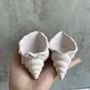 装飾的なオブジェクトの置物conch flowerpotシリコン型diy sea shellセキュリティろうそく瓶瓶型収納ボックスコンクリート石膏樹脂型家庭装飾クラフト230625