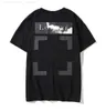 2023 Sommer-T-Shirt Herren Damen Designersoff-T-Shirts Lose T-Shirts Tops Mann Casual Luxurys Kleidung Streetwear Shorts Ärmel Polos T-Shirts Größe S-X Offs Weiß 5 SA1H