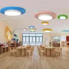 天井のライトサーキュラーシャンデリアの創造性モダン幼稚園カラーランプクラスルームチルドレンズホールアートモデリング回廊ランプ