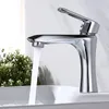Bathroom Sink Faucets Copper Silver Single Cold Basin Faucet Washbasin Handle Hole Quick-Boiling Tap Thread G1/2'