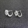 Knot MH Natural Green Amethyst Fashion Earring Sterling 925 Silver Cushion Cut 8 mm Fine SMYEMTION FÖR WEMAN LADY Gift Free Express