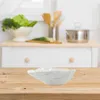 Ensembles de vaisselle 2 Pc bol à huîtres pendaison de crémaillère cadeau salade blanc céramique stockage organisateur os porcelaine service conteneur plateau