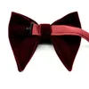 Bow wias dobrej jakości aksamitne krawat men dżentelmen obiad moda smoking piękny bowtie vestido de fiesta boda