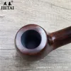 Pipe da fumo Pipa tradizionale in legno massello di ebano con filtro per la salute