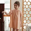 Fille robes 2023 été coton robe pour bébé filles nourrissons a-ligne rose enfants coréen mode quotidien robes enfants Boutique Design
