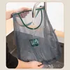 New 1PCS Mesh Net Reusable Hanging Storage Bags Fruit Vegetable Garlic Onion Organizer Home Hollow Mesh Bag Kitchen Accessories