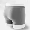 Cuecas Shorts Trendy Calcinhas Cuecas Antiborboto Corte 3D Algodão Sem Costura Suave Absorção de Umidade