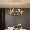 Lustres lustres de style nordique moderne pour le salon salle à manger de cuisine plafonnier pendentif en verre pendant bal balle e27 Light Hanging