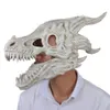 Party Masks Dragon Mask Moverble Jaw Dino Mask Moving Jaw Dinosaur Decor Mask för Halloween Party Cosplay Mask Decoration 230625