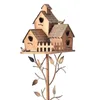 Supplies Bird House With Pole Copper Cottage Bird House Stakes Large Bird Houses For Courtyard Backyard Patio Outdoor Garden Decor