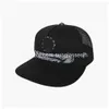 Ball Caps Luxe Snapbacks Ontwerper Hoeden Kruis Bloem Katoen Honkbal Harten Heren Unisex Borduurwerk Snapback Blauw Zwart Adt Zonnehoed Dhz7Q