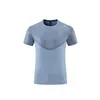 LUU T-shirt Abbigliamento T-shirt tuta sportiva T-shirt ad asciugatura rapida da uomo Running Fitness Top tinta unita mezza manica slim fit J159C