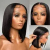 Proste bob peruka koronkowe przednie peruki ludzkie włosy dla kobiet brazylijskie ludzkie włosy hd koronkowa peruka czołowa 13x4 Blueless Frontal Peruka