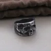 Band Ringen Vintage Hoge Kwaliteit Skeletschedel Vinger Ring Band Gothic Vrouwen Mannen Biker Night Club Party Ring Gun Black Rock Hip Hop Ring x0625