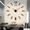 Orologi da parete Orologio semplice senza punzonatura Specchio acrilico fai-da-te Soggiorno creativo Camera da letto Adesivo silenzioso