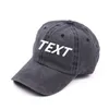 Snapbacks Custom Baseball Cap Vintage Ejressed Washed Cotton Dad Hat Cotton Cap Hip Hop Cap broderi eller tryck 230621