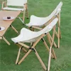 Obozowe meble na zewnątrz składane przenośne krzesło plażowe drewniane ultralight camping krzesła rybackie domek relaks księżyc