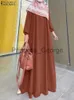 Günlük Elbiseler ZAZNEA Kadınlar Için Müslüman Abayas Büyük Boy Robe Eid Mubarek Tesettür Elbiseler Türkiye Abaya Uzun Kollu Maxi Sundress Isamic Vestido x0625