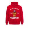 Sweats à capuche pour hommes Dog Is Smarter Than The President Anti-President Rife Sweats pour hommes à manches longues Slim Fit Hoods Jour de Noël