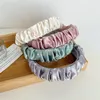 Mode breedgerande hoofddeksels Zomer frisse kleur geplooide haarstokken Glanzende strass hoofdband voor haaraccessoires voor volwassenen