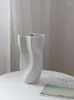 Vasen Weiß Grün Keramik Vase Tabletop Decor Nordic Kreative Moderne Kunst Blumen Design Große Wohnzimmer Dekoration Zubehör