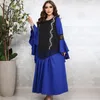 Ethnic Clothing Modest Mubarak Embroidery Abaya Lace Maxi Dress Muslim Ramandan Eid Robe Cardigan Long Gowns Kimono Jubah Thobe Islamic