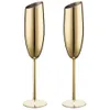 Taças de vinho 304 Taças de champanhe chanfradas de aço inoxidável Cocktail Martini Taças de vinho Taças de champanhe Taças para utensílios de bar 230625