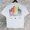 メンズTシャツカラフルなレタープリントパターンTshirt 2023Summer Men For Men Tshirt Social Club Outfits Tee Shirt Homme Men Designer Cloing J230625