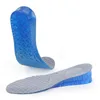 Gelhöjd ökar innersula för skor män kvinnor silikon insolor honungskaka andningsbar svett chock-absorberande ökad padinsats