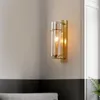 Lampada da parete Moderna Nordic Ins Rame Vetro Per Soggiorno Comodino Studio Decor Illuminazione Trendy Home Bagno E14 Luci a specchio