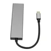 Hub 6 w 1 stop aluminium 100W PD ładuj 4K UHD 5Gbps Transmisja USB Rozdzielacz USB dla projektora monitorowania telewizji