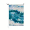 2pcs, Hello Summer Beach Garden Flags, 12x18 Inch, Double-side Printed