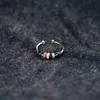 Band Rings Enamel Beads Anxiety Ring With Card Colorful Adjustable Electrosilvering Fidget Ring Worry Stress Relief Stacking Finger Rings x0625