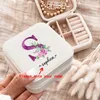 Present Wrap Custom Name Jewelry Boxes Bridesmaid Jewelry Box med initialer Maid of Honor Personlig gåva för kvinnor reser smycken fall 230625