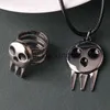 Bandringe Anime Soul Eater Death Skull Ringe The Kid Metall Fingerringe Männer Offene Ringe Requisiten x0625