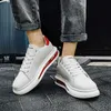 Mens Fashion Sneakers Walking Trainers Casual Sports Shoes with Air Cushion Green Red Black