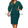 Casual Jurken Plus Size Galajurken Sexy V-hals Ruches Bandage Bodycon Elegant Party Cocktailjurk Streetwear Vestidos Mujer Curvy x0625