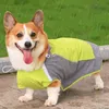 Rainquette Nouveau chien de compagnie Récivain de pluie Cape Rain Cape pour petits chiens moyens de veste imperméable Corgi Husky Schnauzer Pug Labrador CTC12