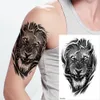 Tatouages temporaires 100 Pcs En Gros Étanche Autocollant De Tatouage Lion Ours Loup Forêt Homme Léopard Crâne Corps Bras Art Femmes Manches 230621