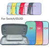 تدرج لون محمول يحمل حماية الأكياس الصلبة الصلبة حقيبة الحمل الواقية قذيفة الحمل ل Nintendo Switch OLED MACARONE COLOR PU